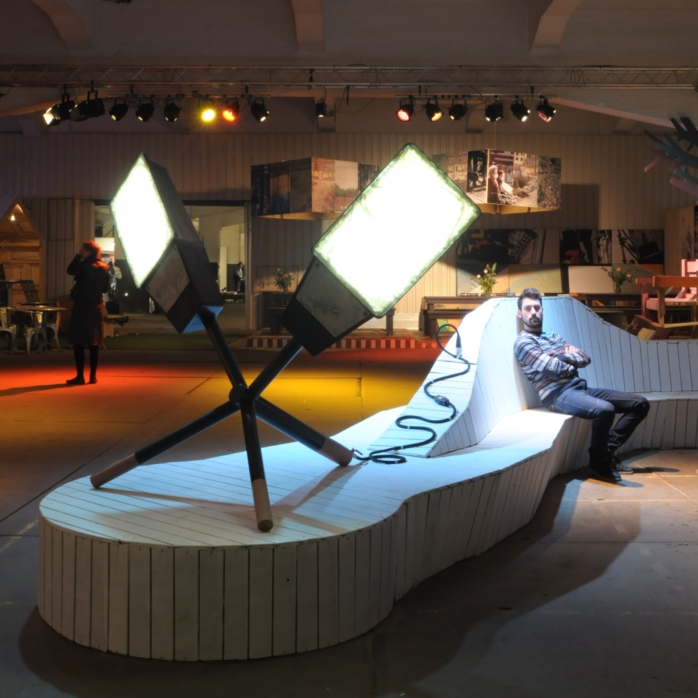 Klaas Design - Cross industrial light - Art at the Warehouse 2013